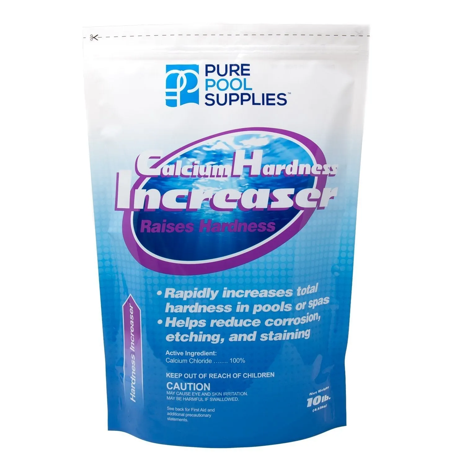 Pure Pool Supplies Calcium Hardness Increaser 10 Lb. (Calcium Up Calcium Chloride) Pool Spa Balancer