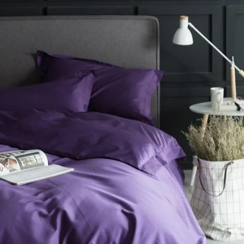 Purple  Cotton Bedding Set