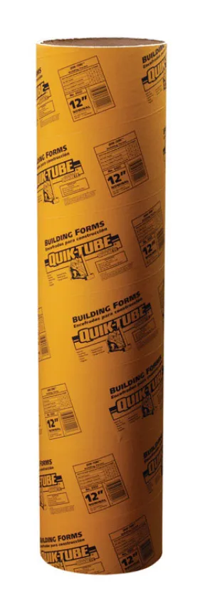 Quikrete Quik-Tube Cardboard Concrete Building Form Tube 12 in. W X 4 ft. L X 12 in. D