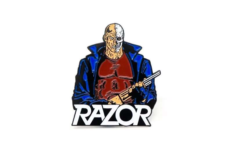 Razor Shotgun Justice Enamel Pin