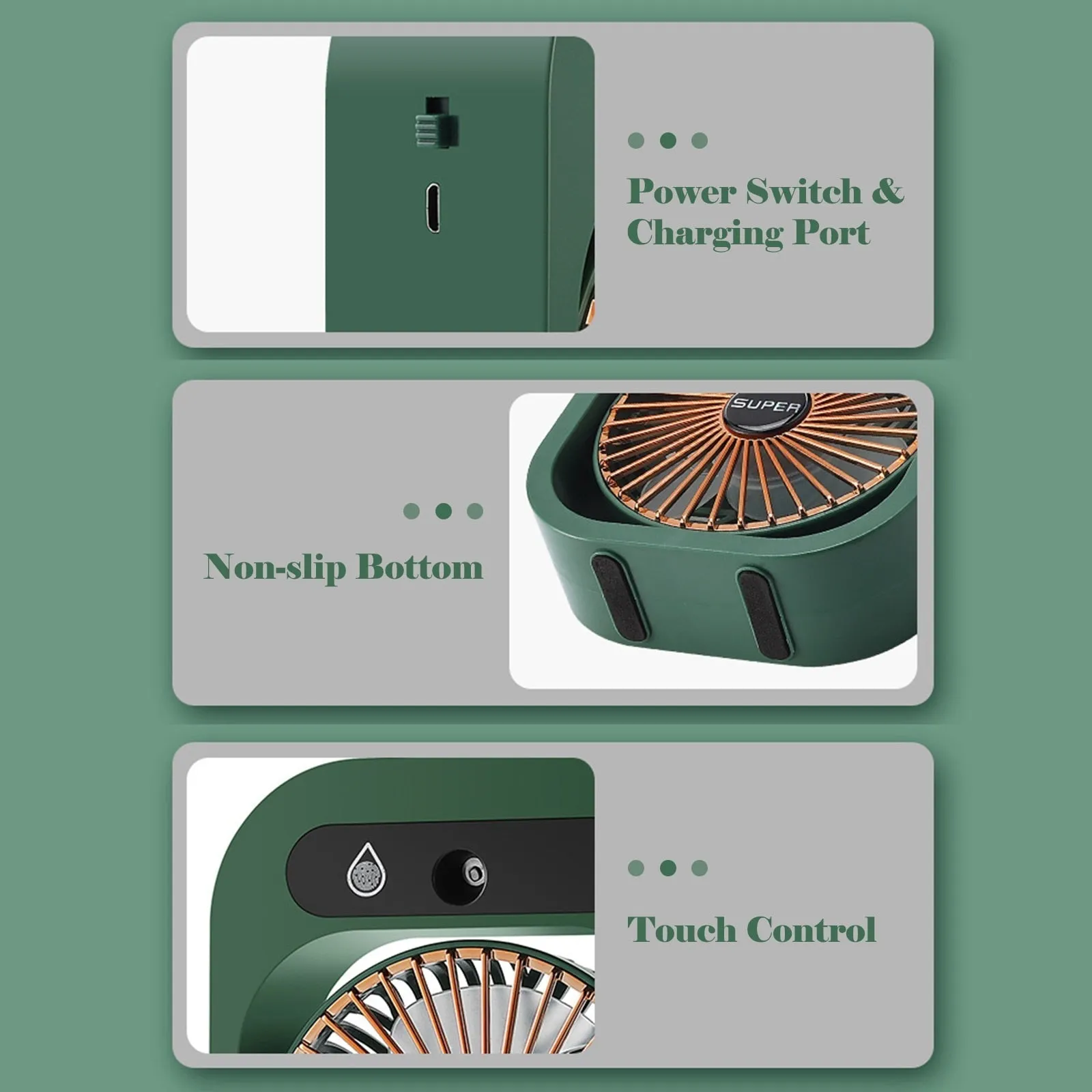 Rechargeable Desktop Air Cooling Fan