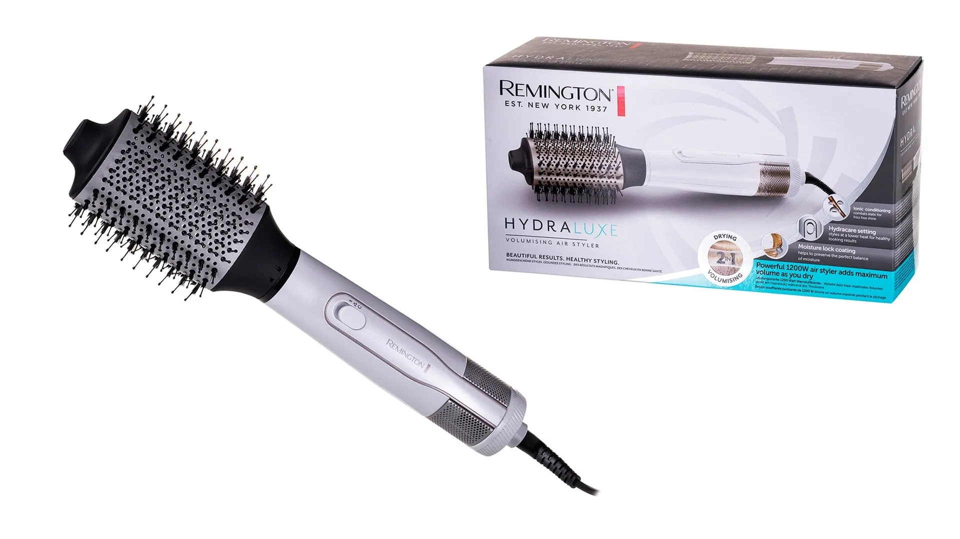 Remington As8901 Hair Styling Tool Hot Air Brush Warm Black, Rose Gold, White 1200 W