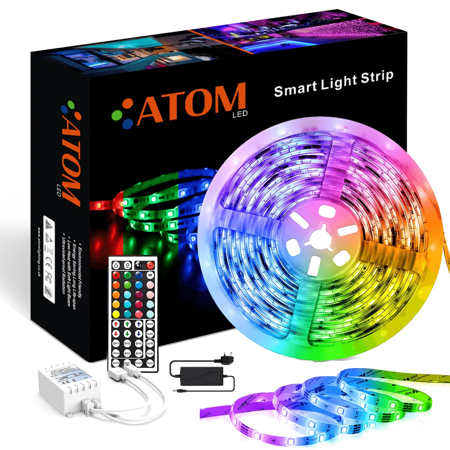 RGB LED Strip 12V IP65 Waterproof 60LED/m 5 metre Kit