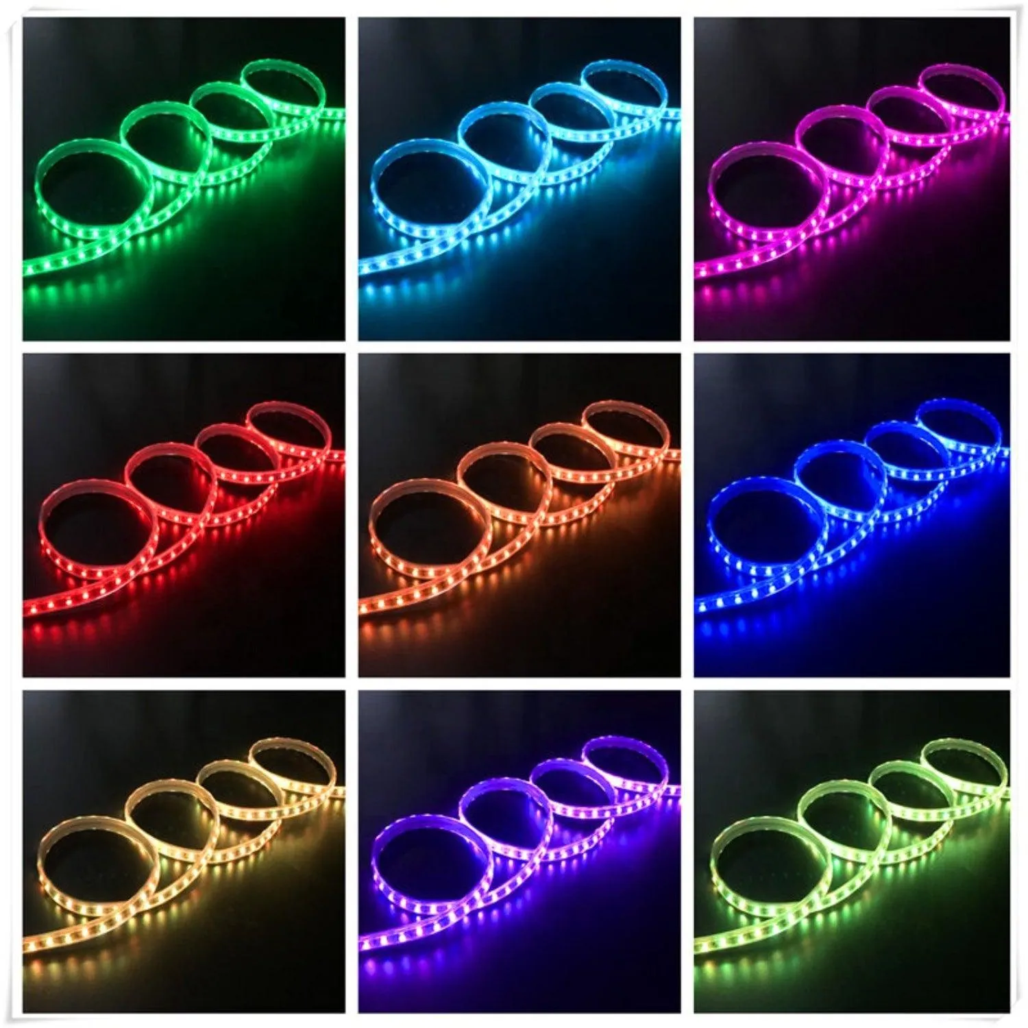 RGB LED Strip 12V IP65 Waterproof 60LED/m 5 metre Kit