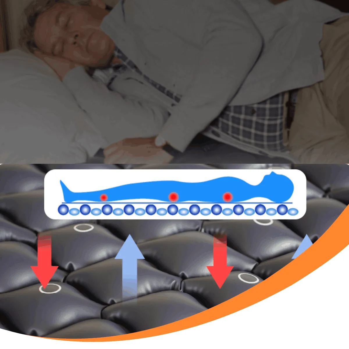 S34 Vents Alternating Air Pressure Mattress Pad