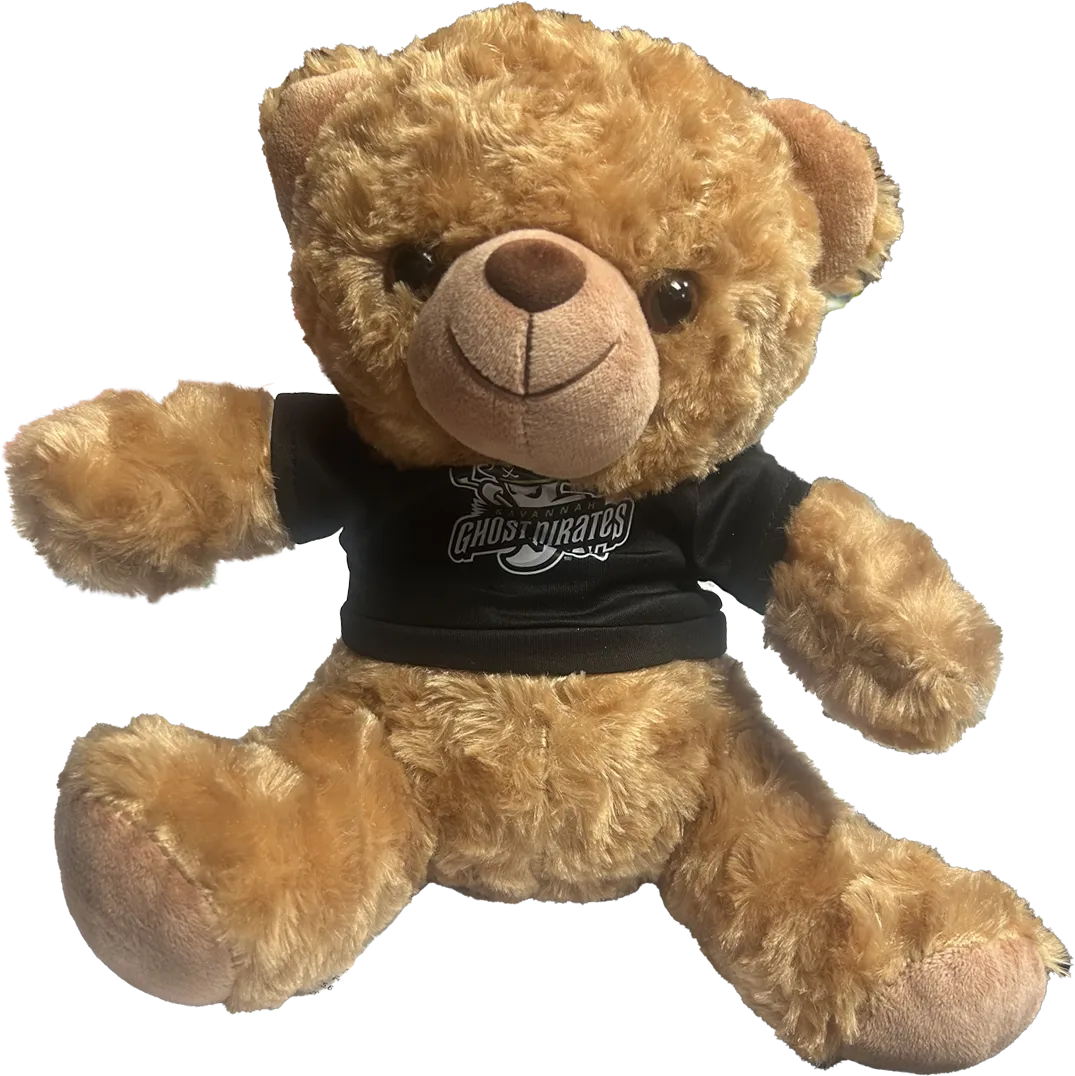 Savannah Ghost Pirates 8" Teddy Bear with Primary Logo T-Shirt