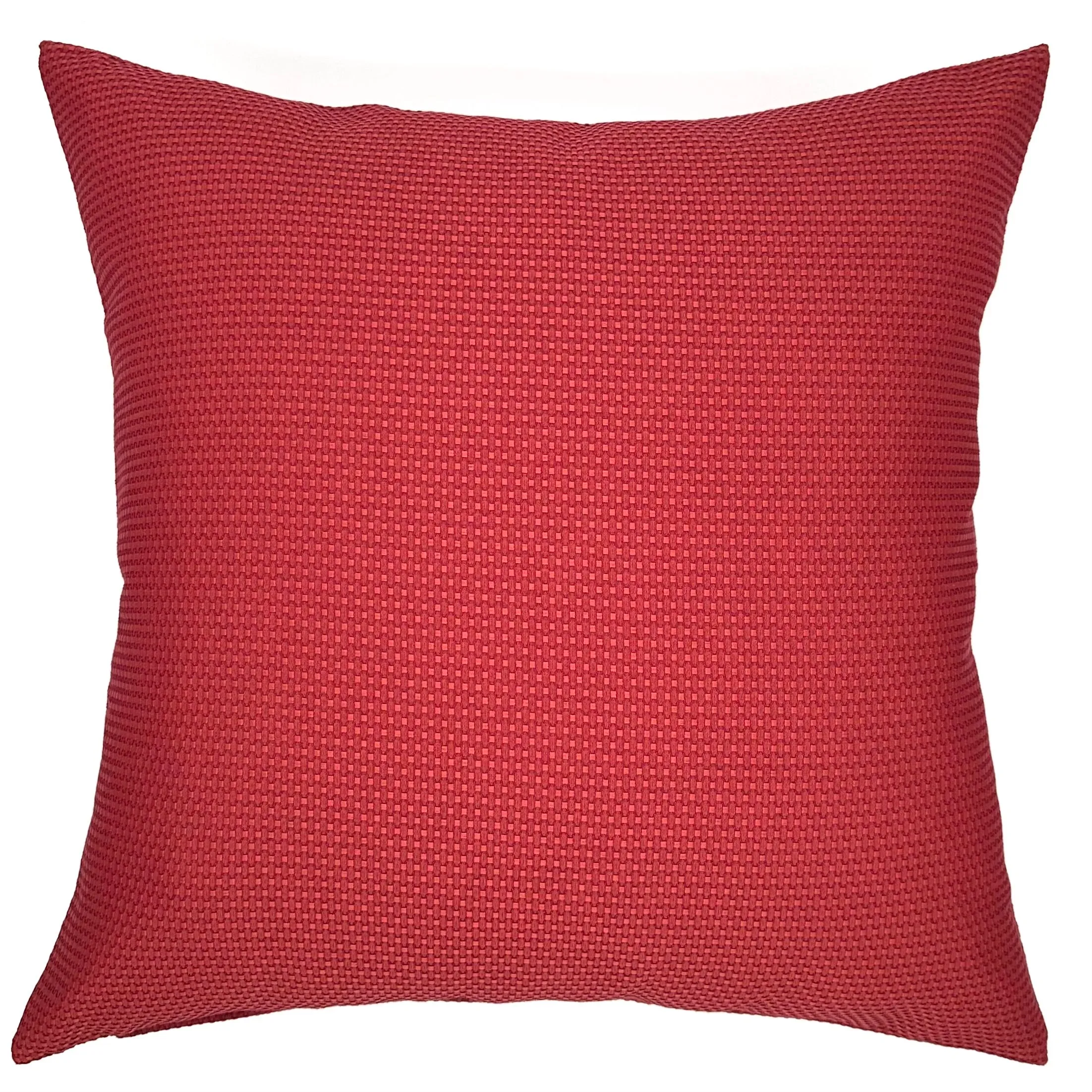 Scarlet Honeycomb Throw Pillow Cover 22x22