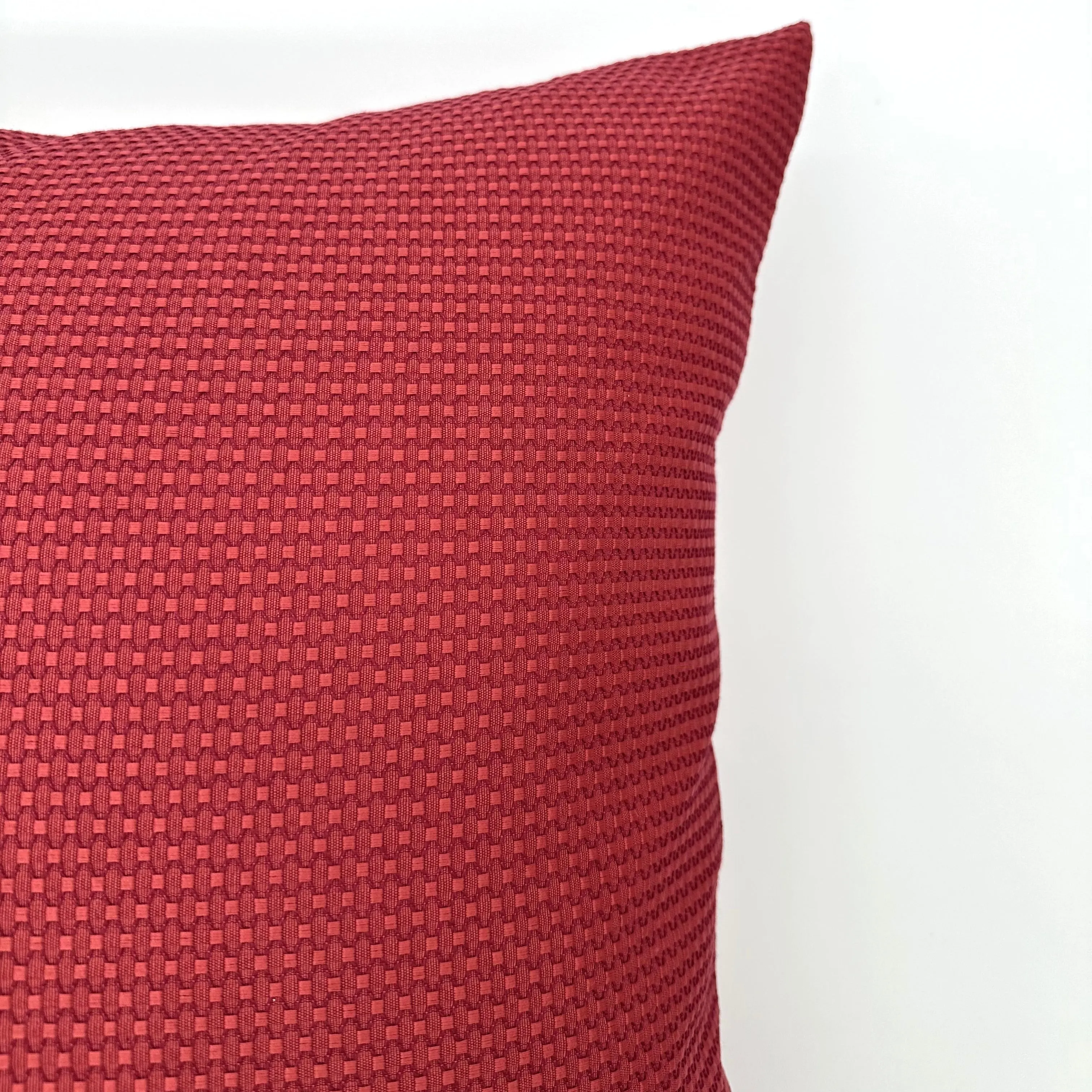 Scarlet Honeycomb Throw Pillow Cover 22x22