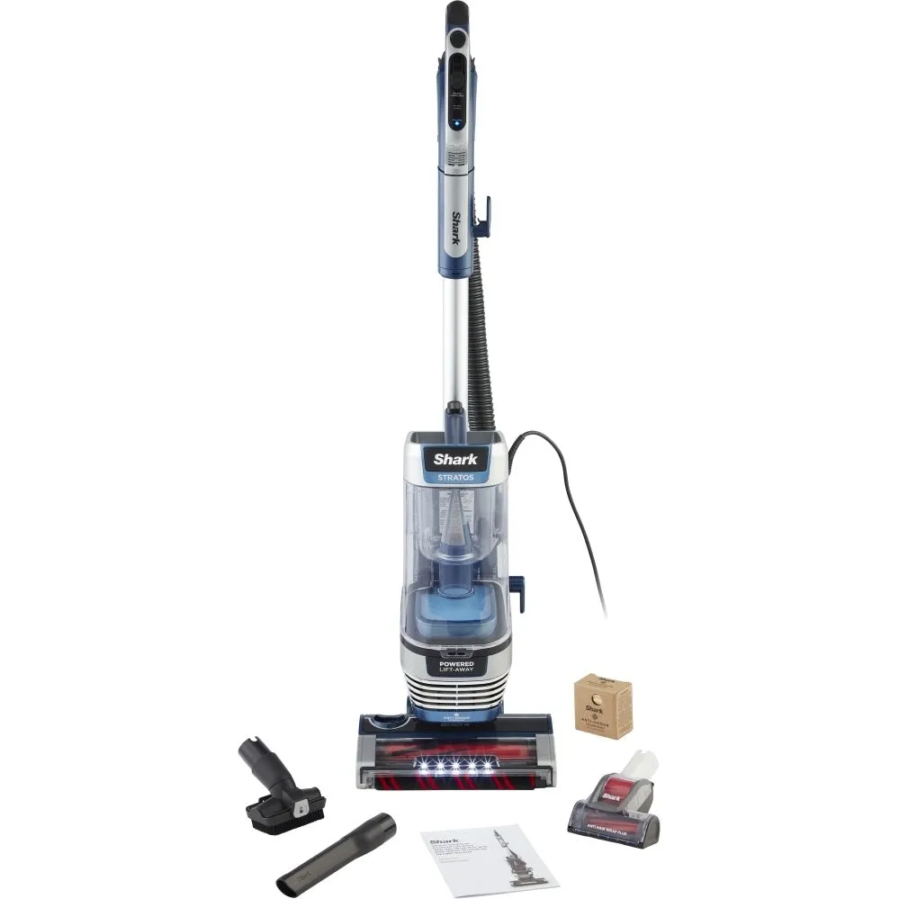 Shark Stratos AZ3000UKT XL Anti Hair Wrap Plus Anti-Odour Upright Vacuum Cleaner, Navy Blue