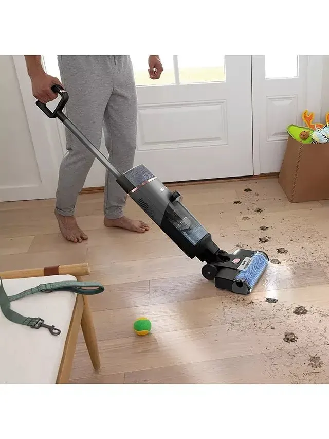 Shark WD210UK HydroVac 3-in-1 Wet & Dry Cordless Hard Floor Cleaner, Charcoal Grey