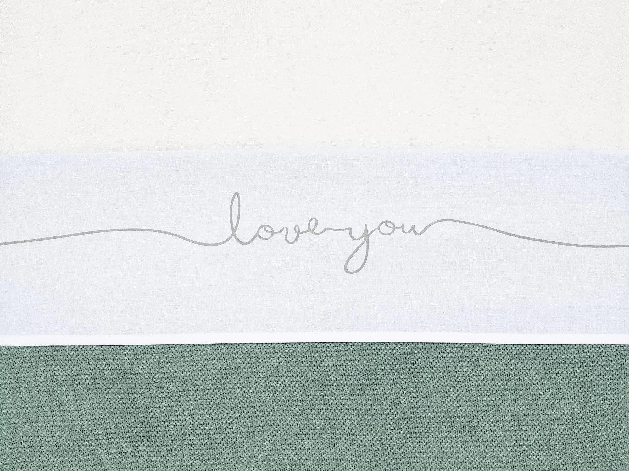 Sheet Cradle 75x100cm Love you - Grey