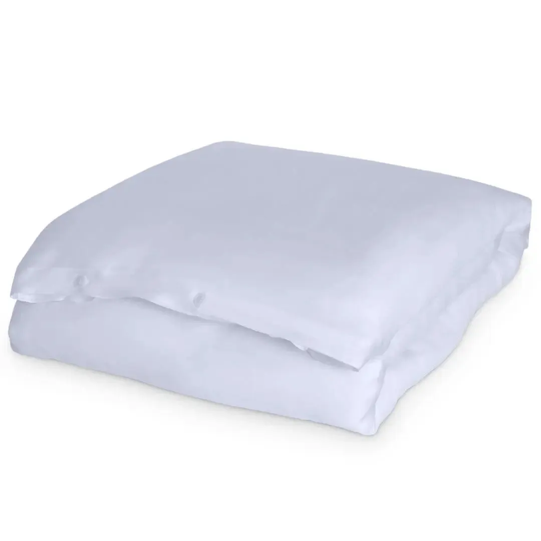 Sky Blue Eucalyptus Silk Bed Sheet Set