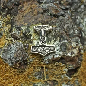 Small Bronze Skåne Thors Hammer Pendant Replica