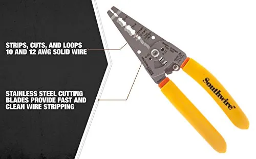 Southwire 10-12 AWG Ergonomic Handles NM Cable Wire Stripper/Cutter