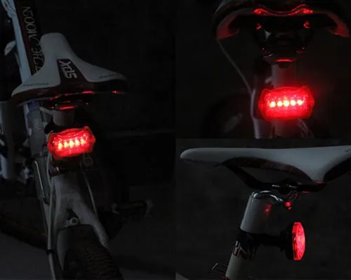 Super Bright Bike Bicycle 5 LED Headlight 5 LED Taillight Set