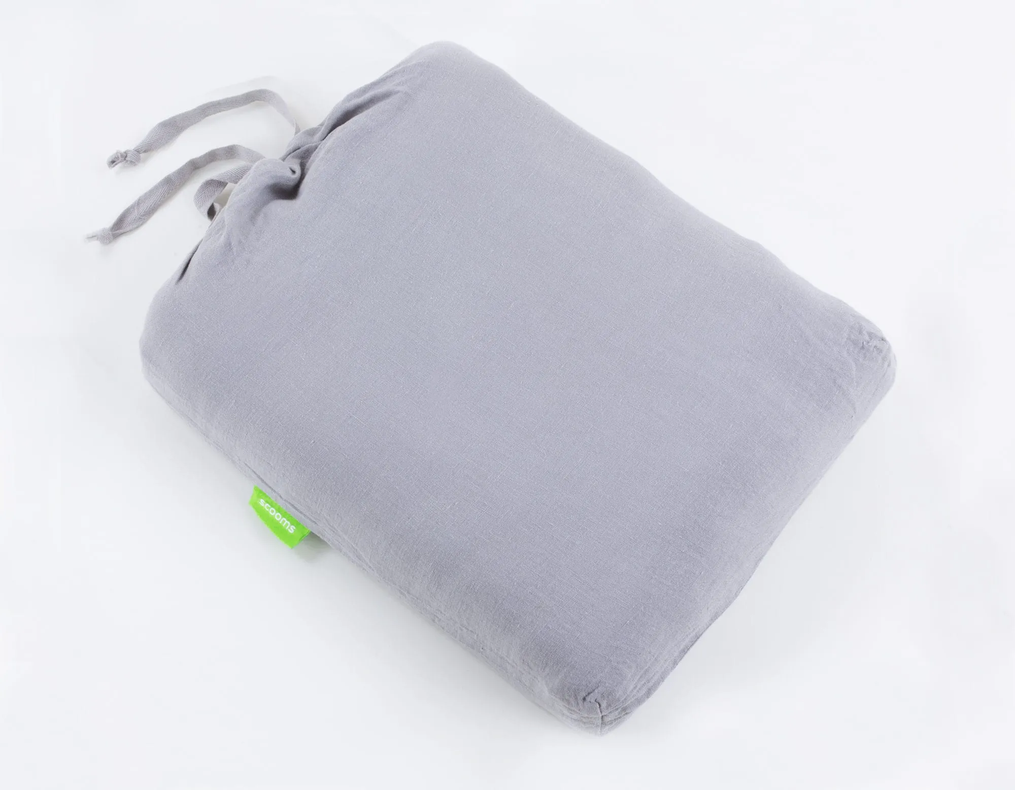 Super King Size Linen Fitted Sheet - Calm Grey