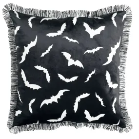 Swarm Of Bats Decorative Pillow