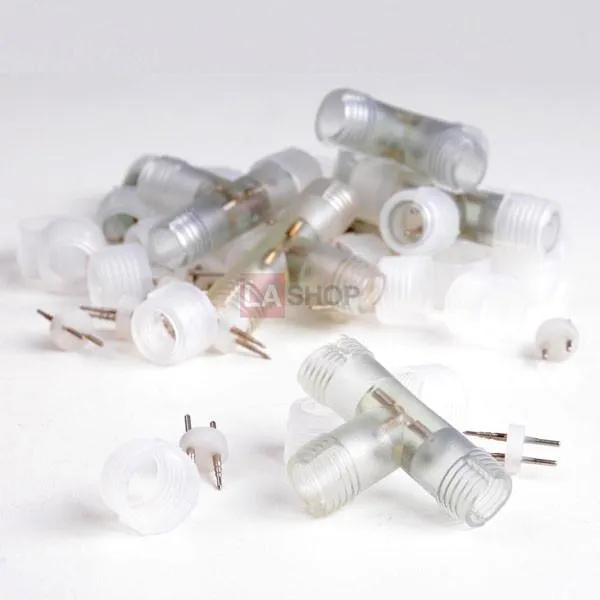 TheLAShop 10pcs 1/2" 2 Wire T Compression Connector for Rope Light