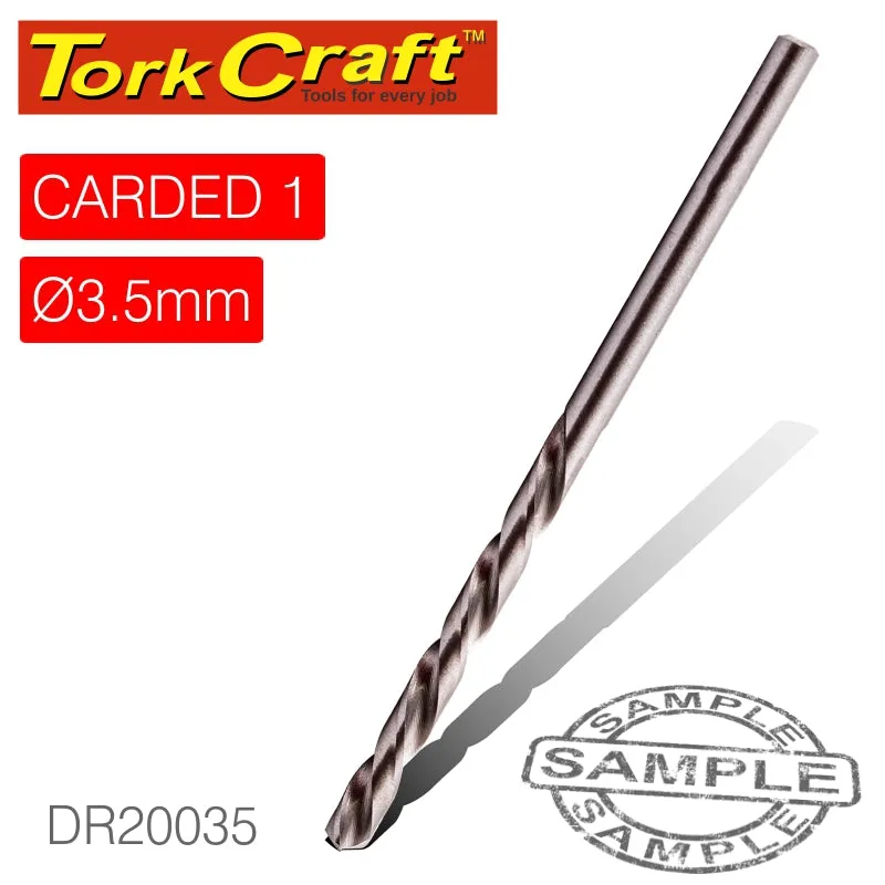 TORK CRAFT DRILL HSS 3.5MM 135DEG 1/CARD INDUSTRIAL BIT DR20035