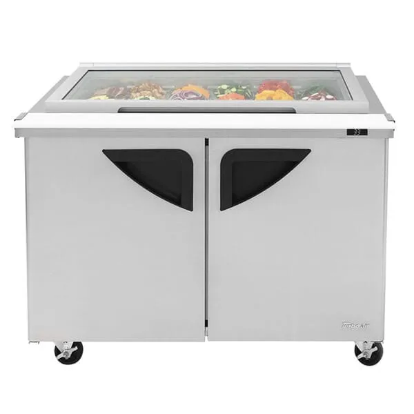 Turbo Air TST-48SD-18-N-GL 48" Solid Door Sandwich and Salad Unit