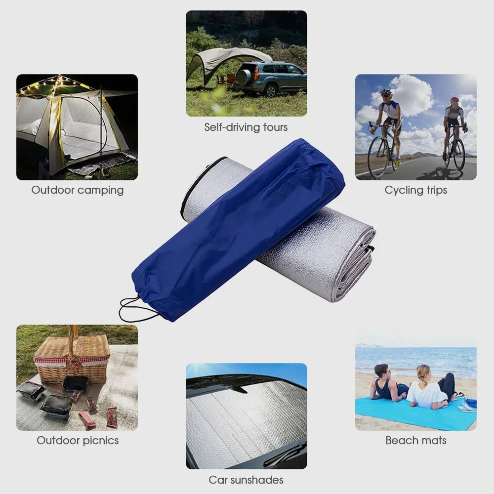 Ultralight Waterproof Camping Mat Picnic Blanket Beach Mattress Sleeping Pad Aluminum Foil EVA Foam Mat Tent Sleeping Mattress