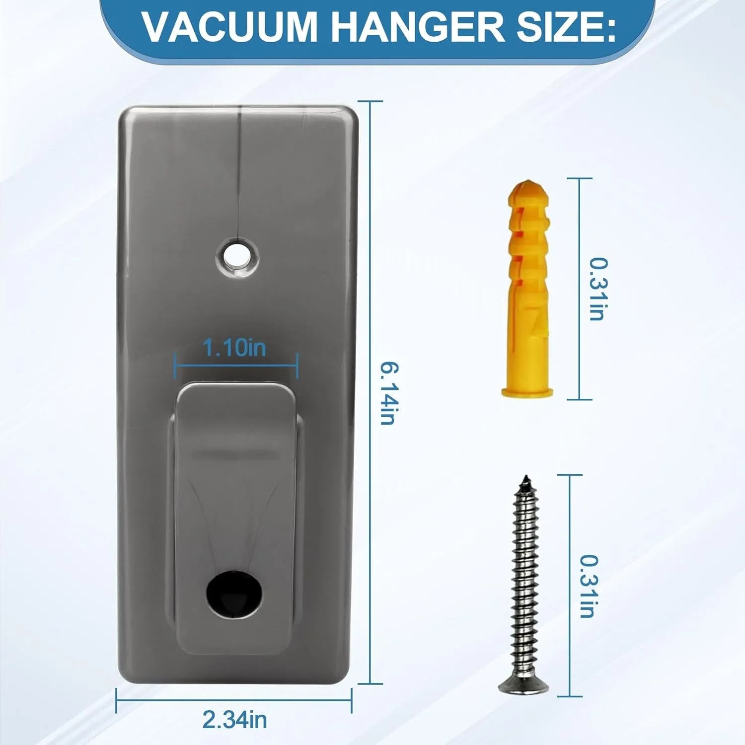 Vacuum Wall Mount Attachments for Shark Rocket Vacuum, 416FFJV300 Wall Mount Hanger Hook Replace Shark Vacuum HV300 HV302 HV320 HV322 HV380 UV422U V450 Etc