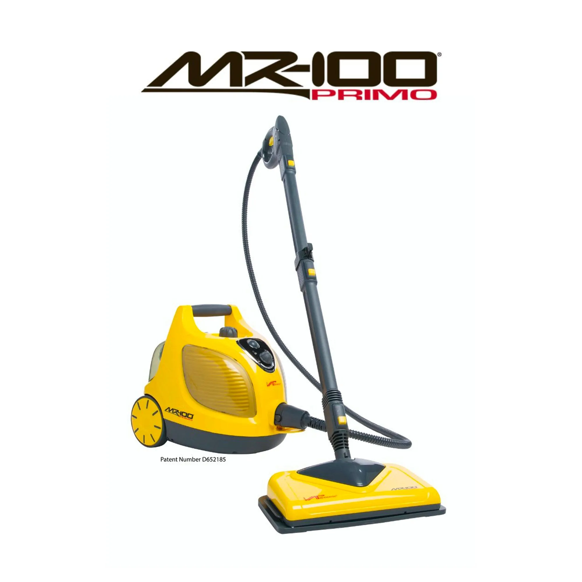 Vapamore MR-100 Primo Steam Cleaner - Multipurpose Cleans Floors, Kitchens, Auto Detailing and Bathrooms - Chemical Free, Retractable Cord, Onboard Tools and Accessories