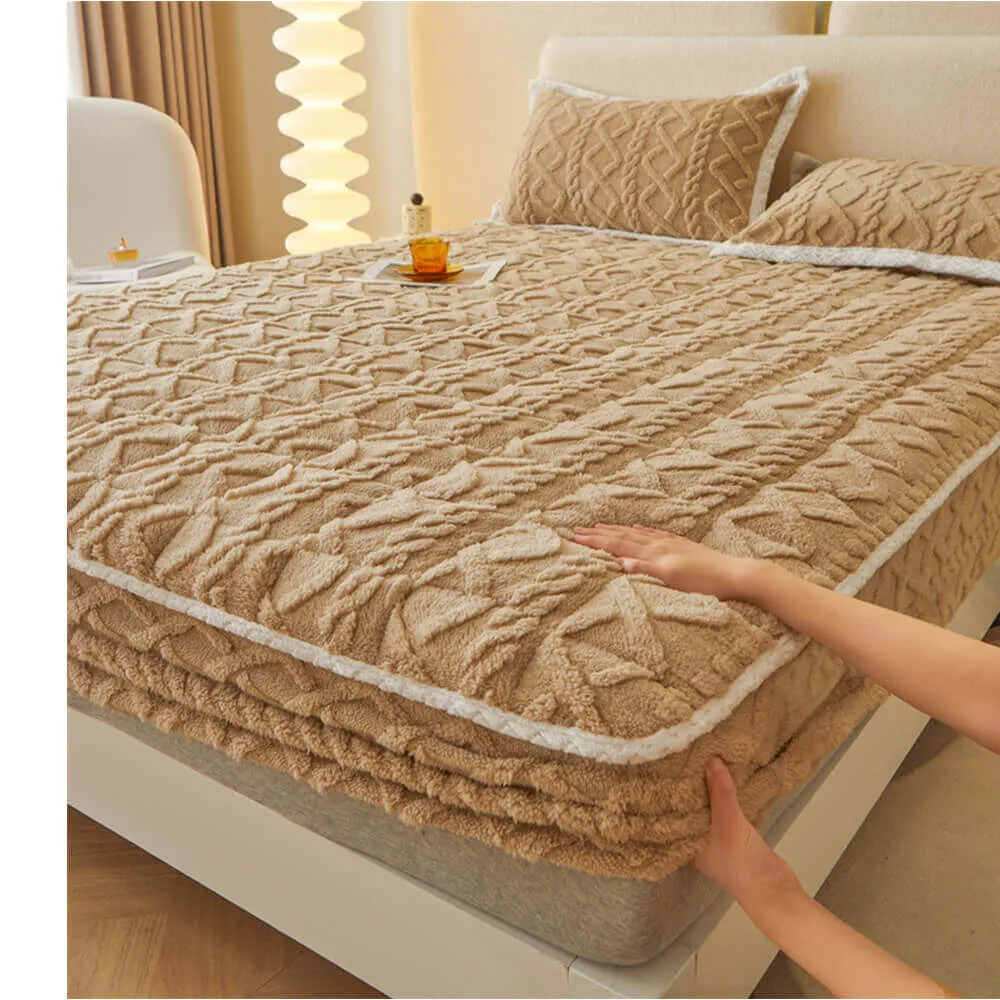 Washable Fluffy Fitted Sheet Mattress Cover