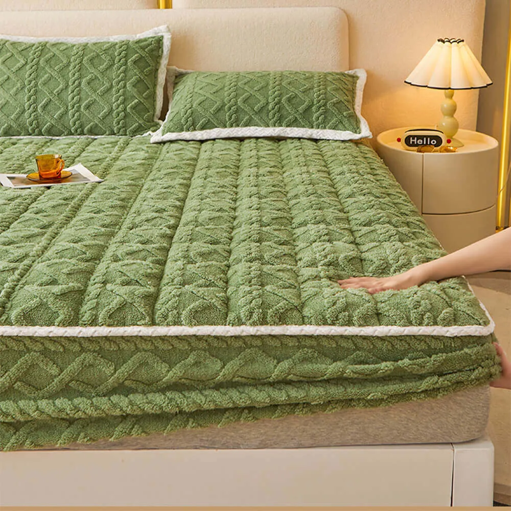 Washable Fluffy Fitted Sheet Mattress Cover