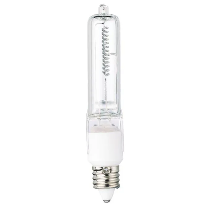 Westinghouse 0471600 75 Watt Halogen T4 Single-Ended Clear - 2900 Kelvin - Warm White - 1450 Lumens - E11-Mini Candelabra Base - 120 Volt - Card