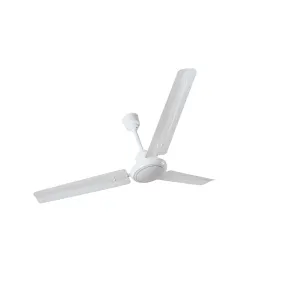 White Ceiling Fan with 3 Steel Blades