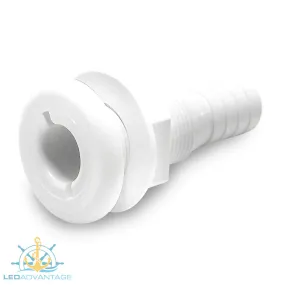 White Nylon Skin Fitting Dual Size 25/28mm (1" & 1-1/8")