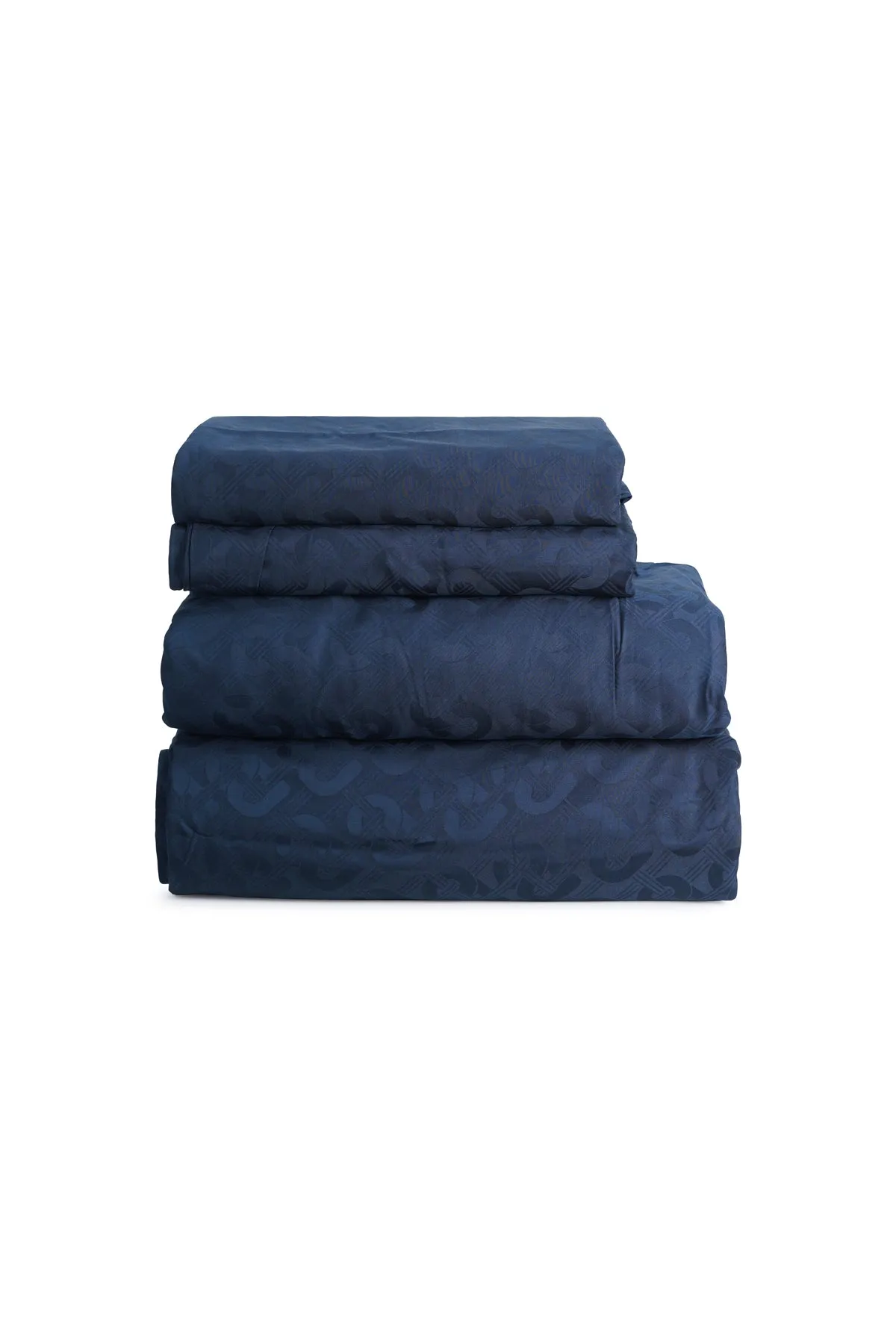 Wicker Bed Sheet King - Navy