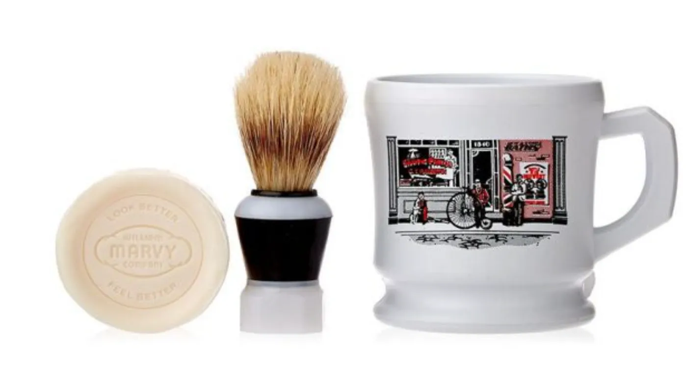 William Marvy company Shaving gift set – Mug, Soap, Brush