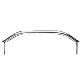 Windline Hand Rail w/Studs 12" S/S H-001A | 2024