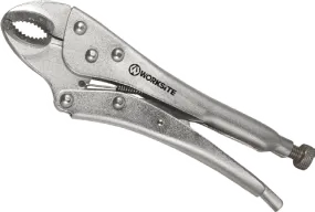 Worksite Lock-Grip Pliers 7in(175mm), Vise-Grip Locking Pliers, Fast Release, Curved Jaw with Wire Cutter-WT1176