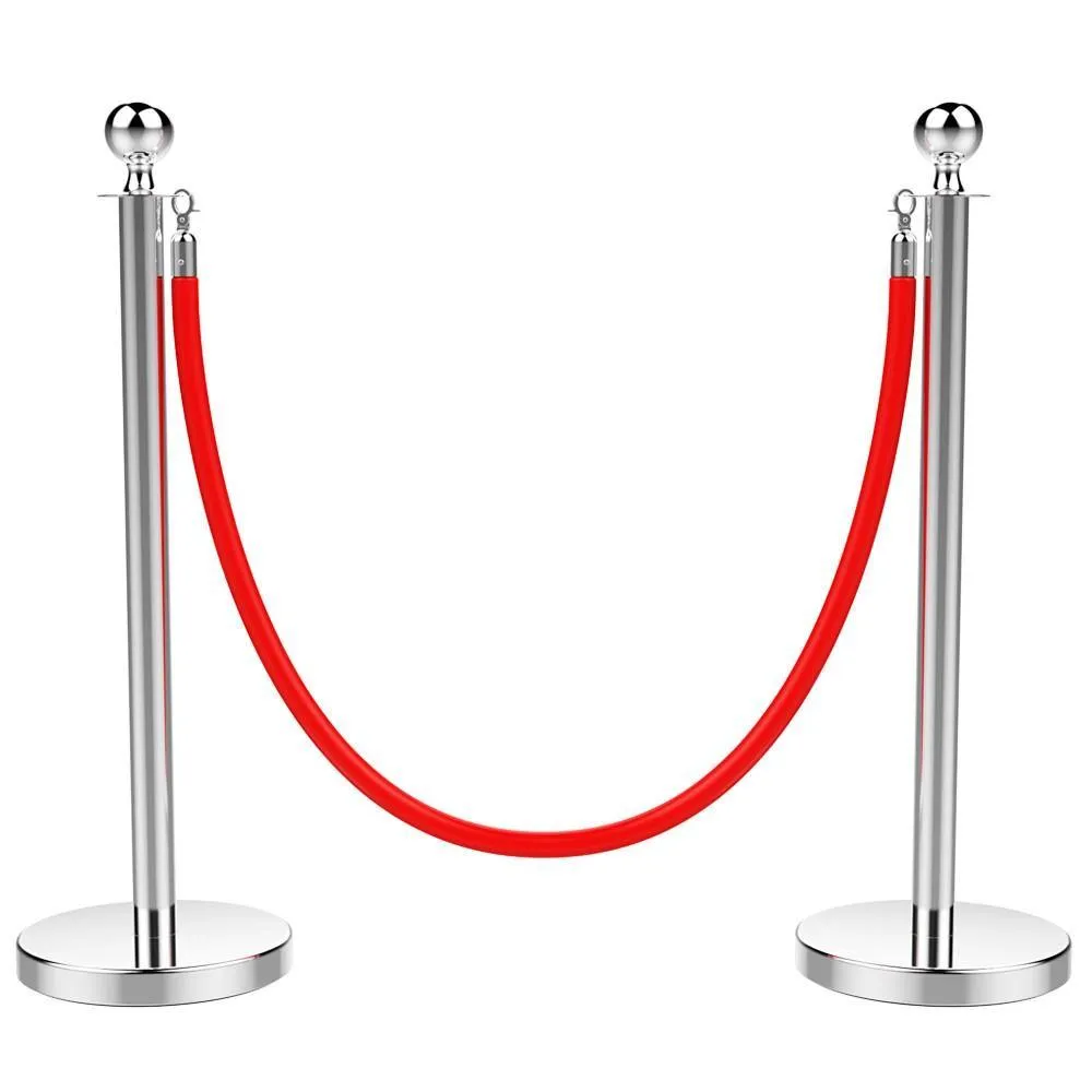 Yaheetech Stainless Steel Stanchions Set of 2 Posts