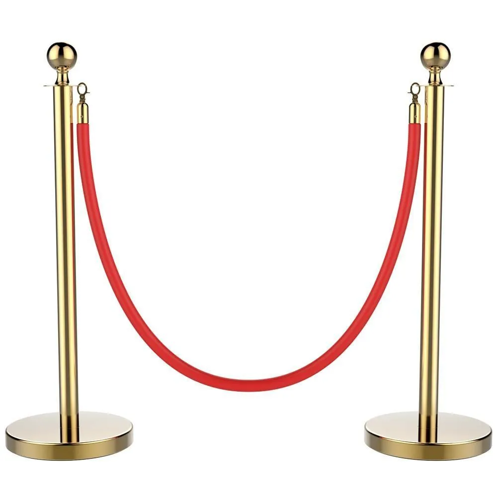 Yaheetech Stainless Steel Stanchions Set of 2 Posts