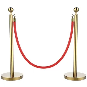 Yaheetech Stainless Steel Stanchions Set of 2 Posts