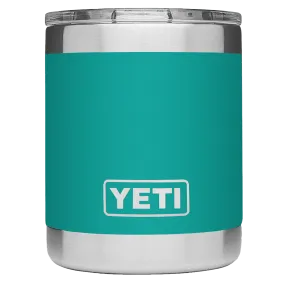 Yeti Rambler 10 oz  Aquifer Blue Lowball with Magslider Lid