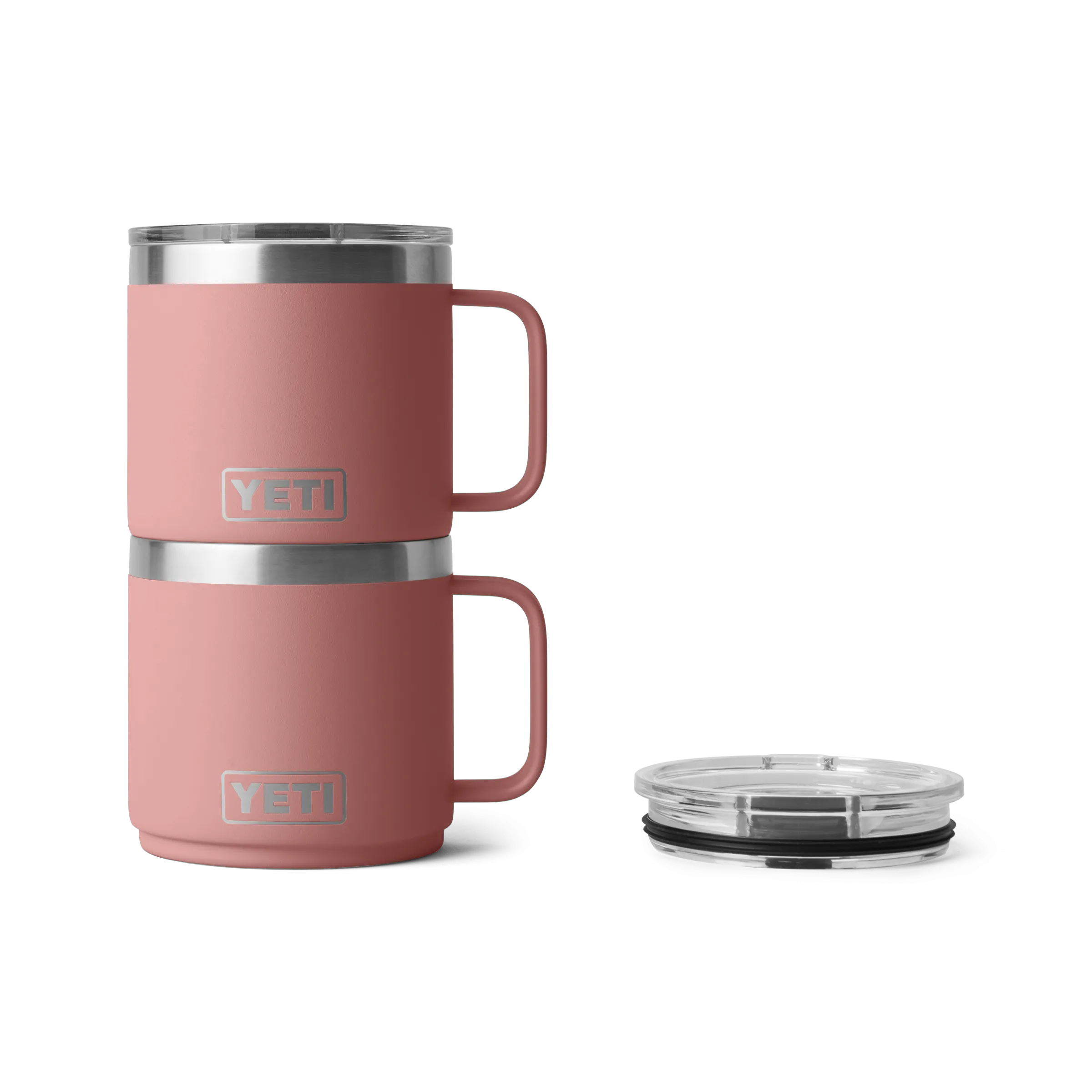 Yeti Rambler 14oz/414ml Stackable Mug 2.0 with Magslider Lid - Sandstone Pink