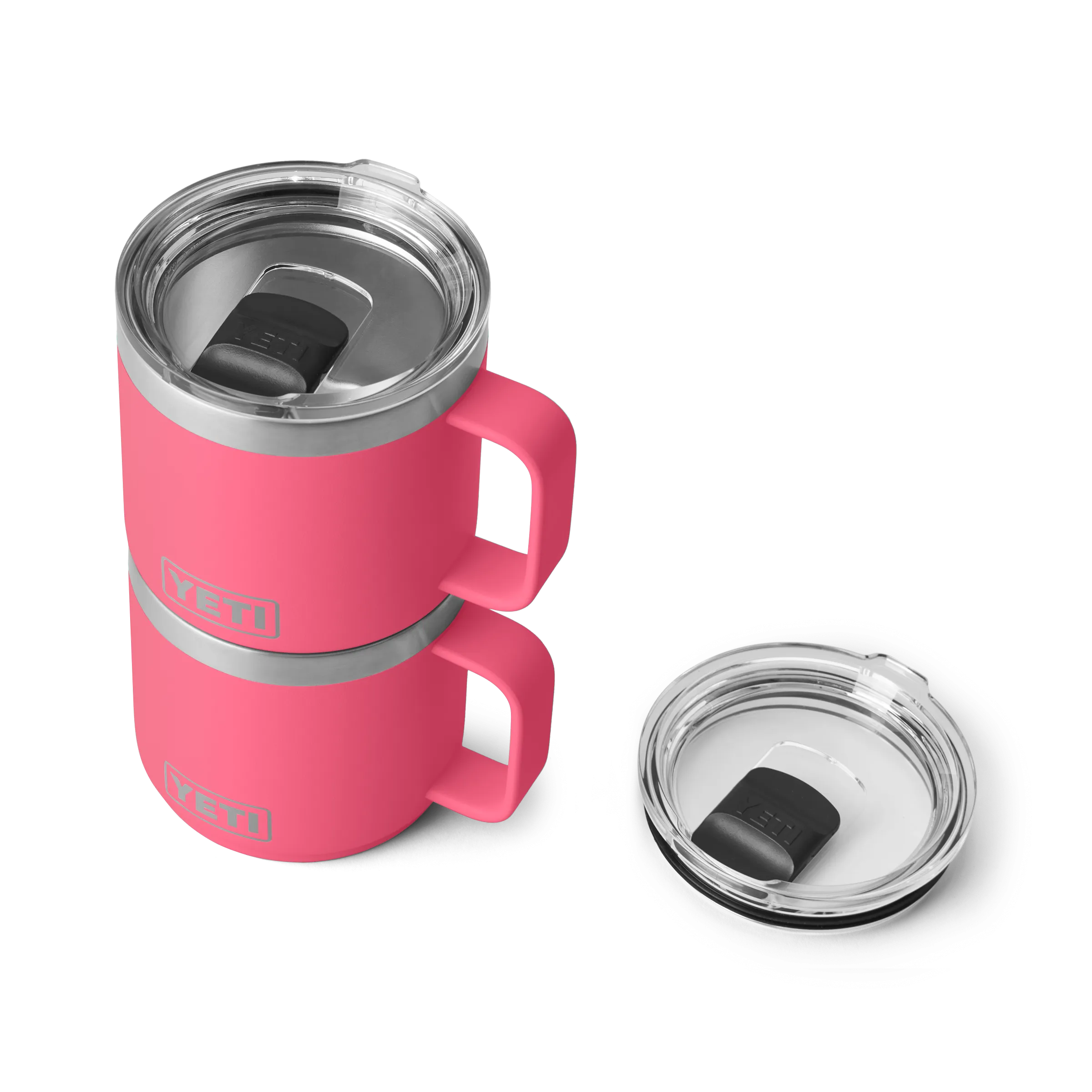 Yeti Rambler 14oz/414ml Stackable Mug 2.0 with Magslider Lid - Tropical Pink